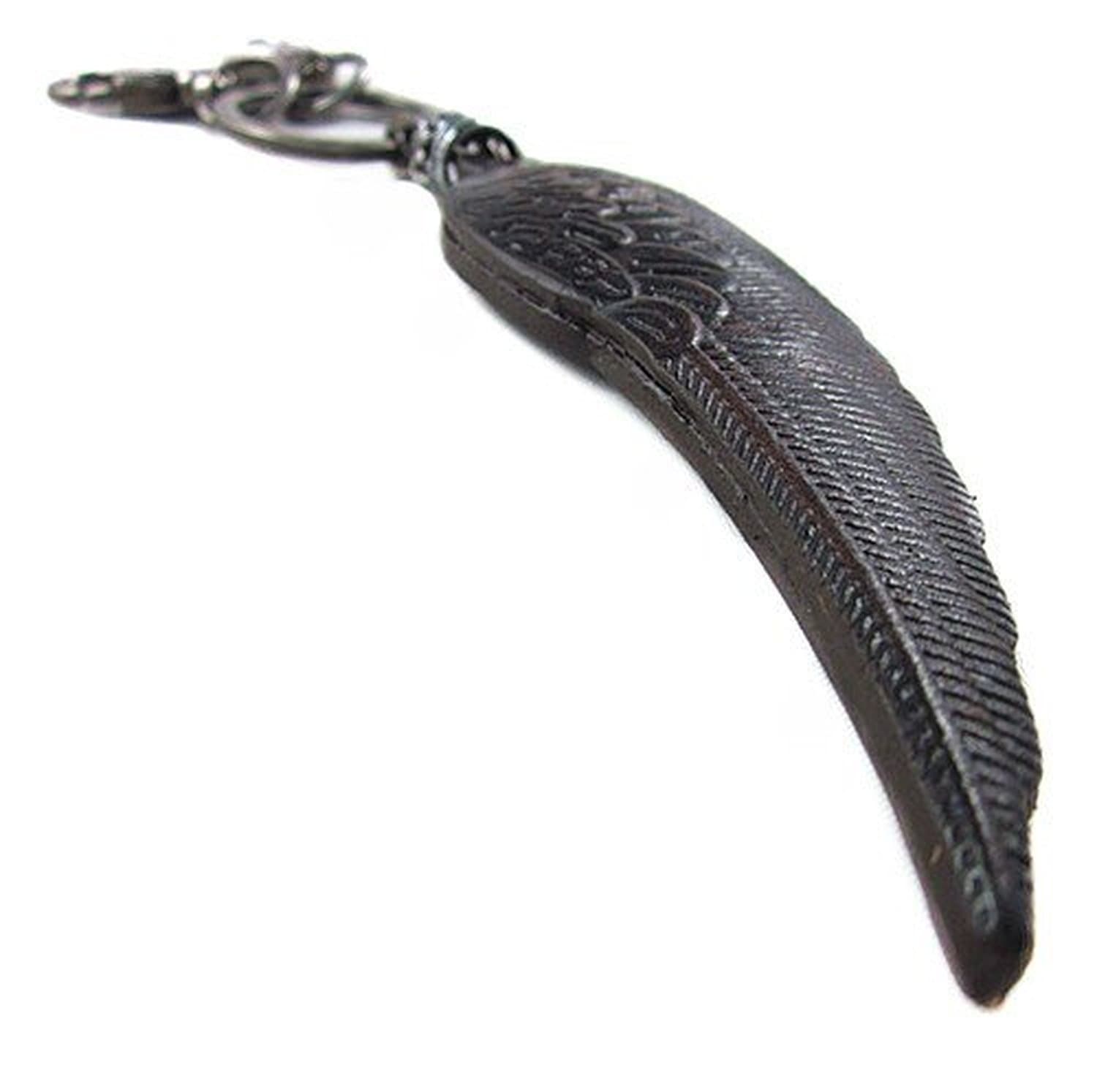 YSW Vintage Wings Leather Key Chain Alloy Key Chain Car Key Chain