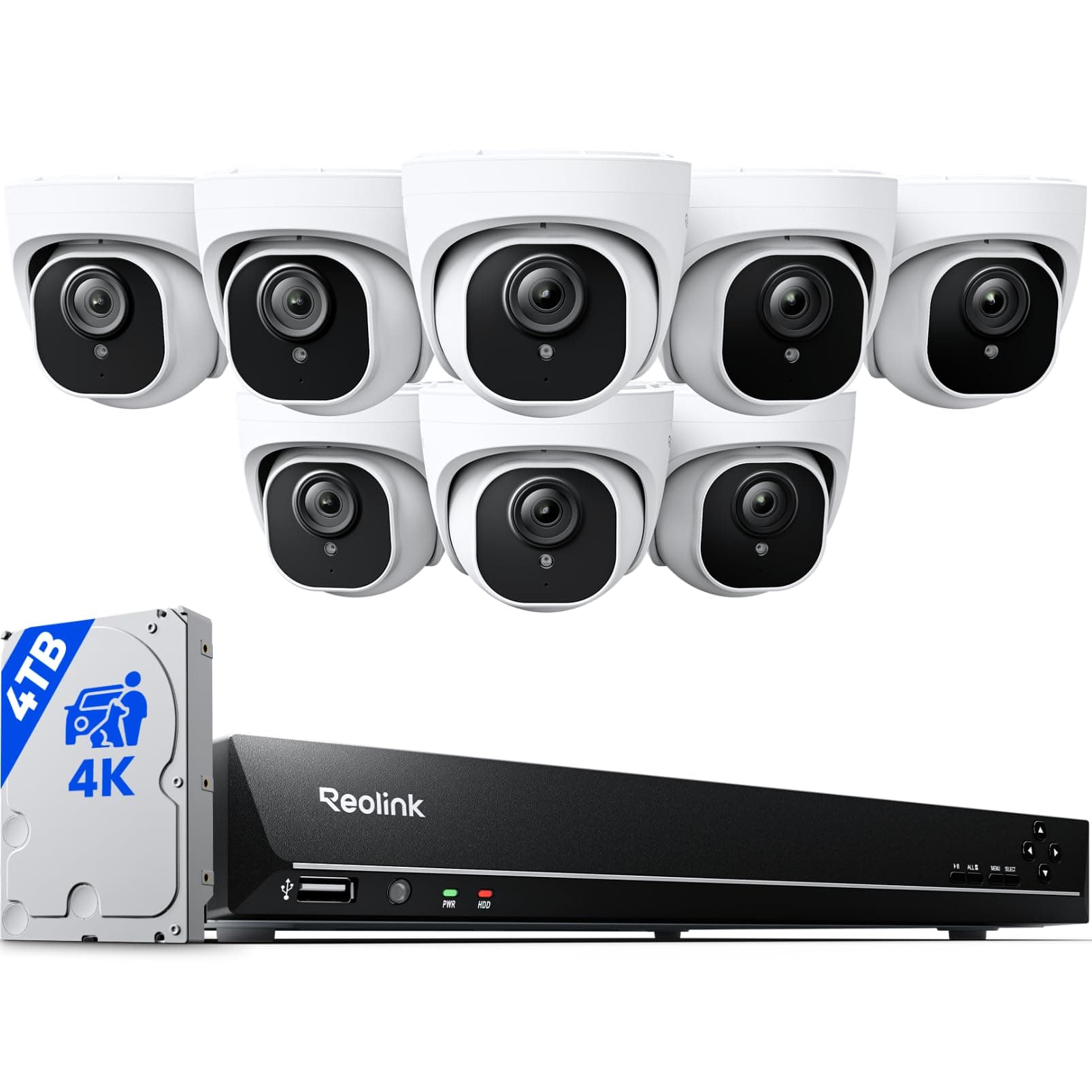 RLK16-800D8: 4K 16CH Smart Surveillance Sys
