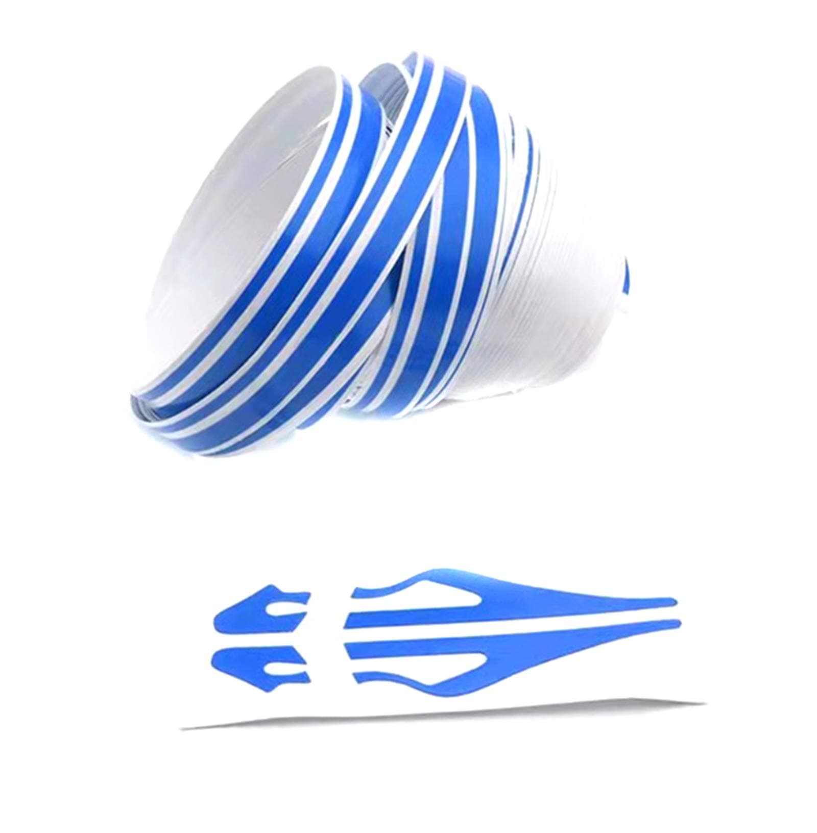 KEQKEVBlue Pinstripe Tape Car Body Side Stripe Decal Waistline Sticker Auto Pinstripe Tape for Cars