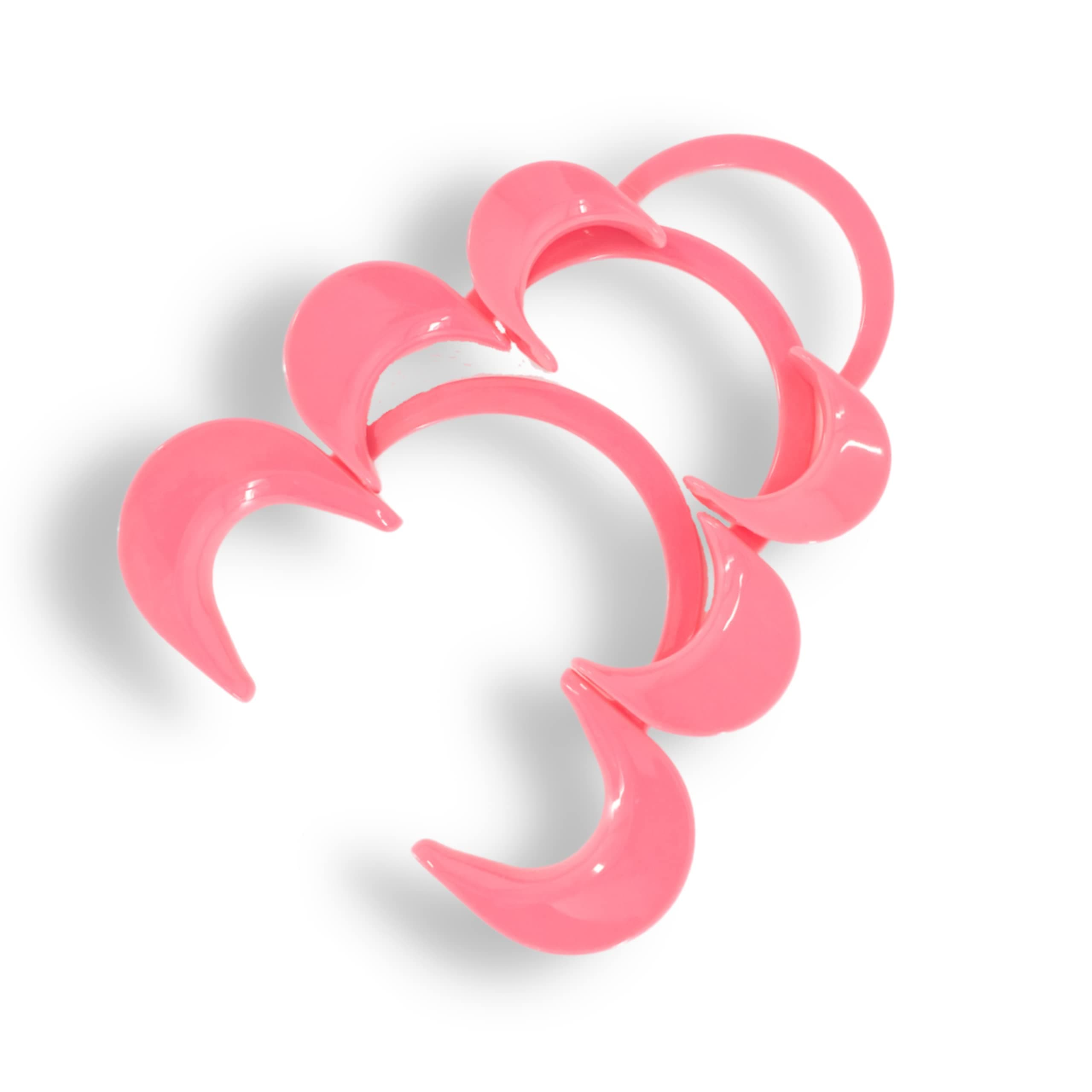 Lashicorn Cheek Retractor Mouth Opener C-Shaped | 3 Pack (Small Medium & Large) | Teeth Whitening Supplies | Tooth Gem Supplies | Cute Solid Pink Design