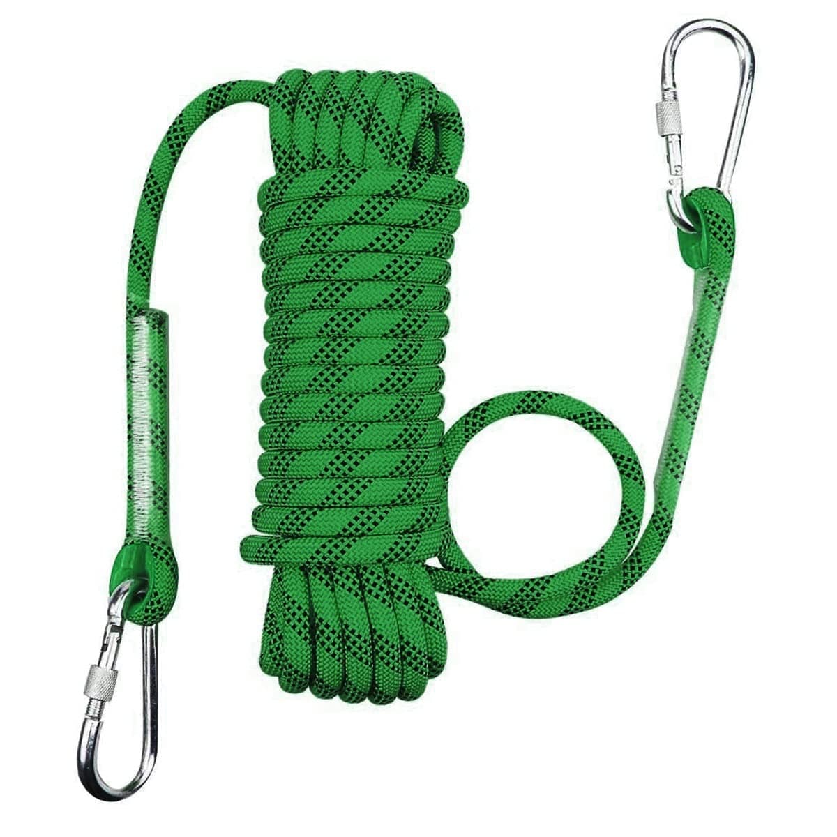 SAHKGYEOutdoor Climbing Rope 16mm Static Rock Safety Rope 197ft 230ft 262ft 295ft 328ft High Strength Multipurpose Ropes Ice Climbing Equipment Fire Rescue Parachute Rope