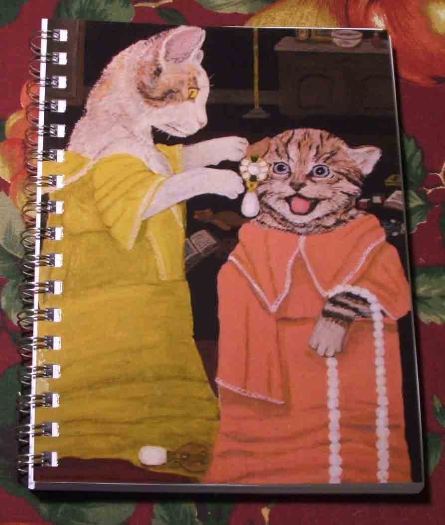Dress-Up Kittens Spiral Notebook