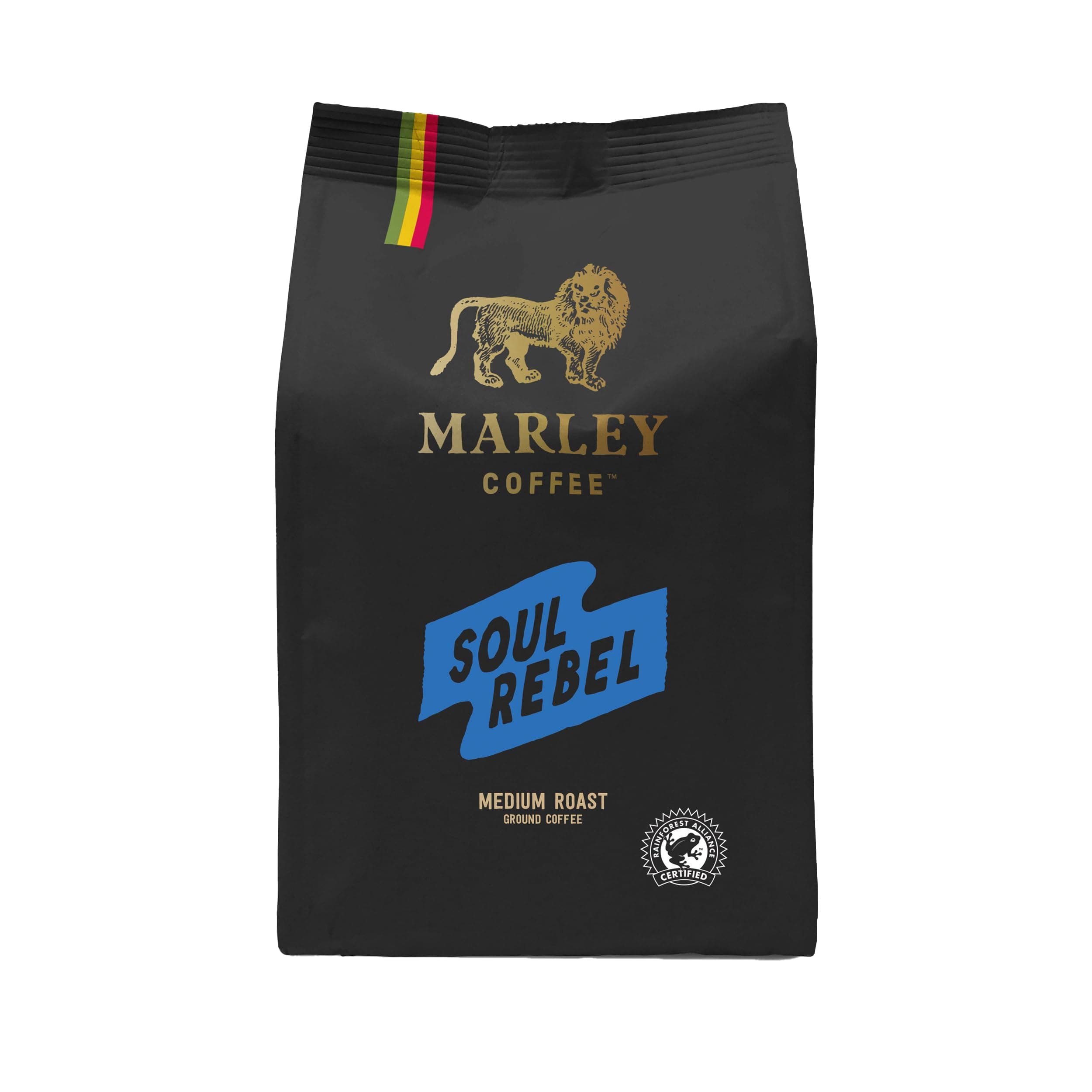 Medium Roast Ground Coffee 227g - Soul Rebel Blend - From The Marley Family - Ideal For V60 Filter Cafetiere Aeropress - Strength 3
