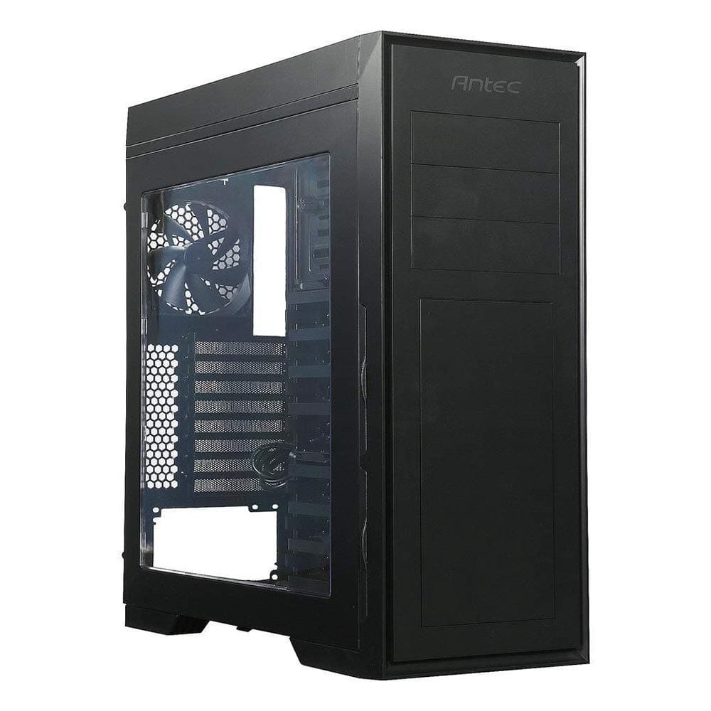 Antec Performance Series P9 Window Black Mid-Tower PC/Gaming Case, Noise-Dampening Side/Top Panels, Windowed Side Panel, 120mm Fans x 3 Pre-Installed, 13 Drive Bays and USB 3.0/2.0 for ATX/M-ATX/ITX