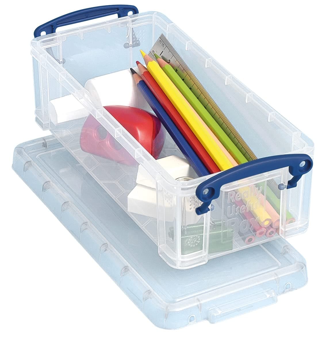 Really Useful Box Plastic Storage 0.9 Litre Clear