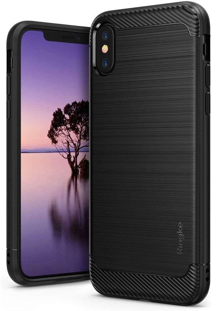 Ringke Onyx Designed for iPhone X Case, Rugged Protection Flexible TPU Cover for iPhone X Case, iPhone 10 (Not Compatible with iPhone Xs) - Black