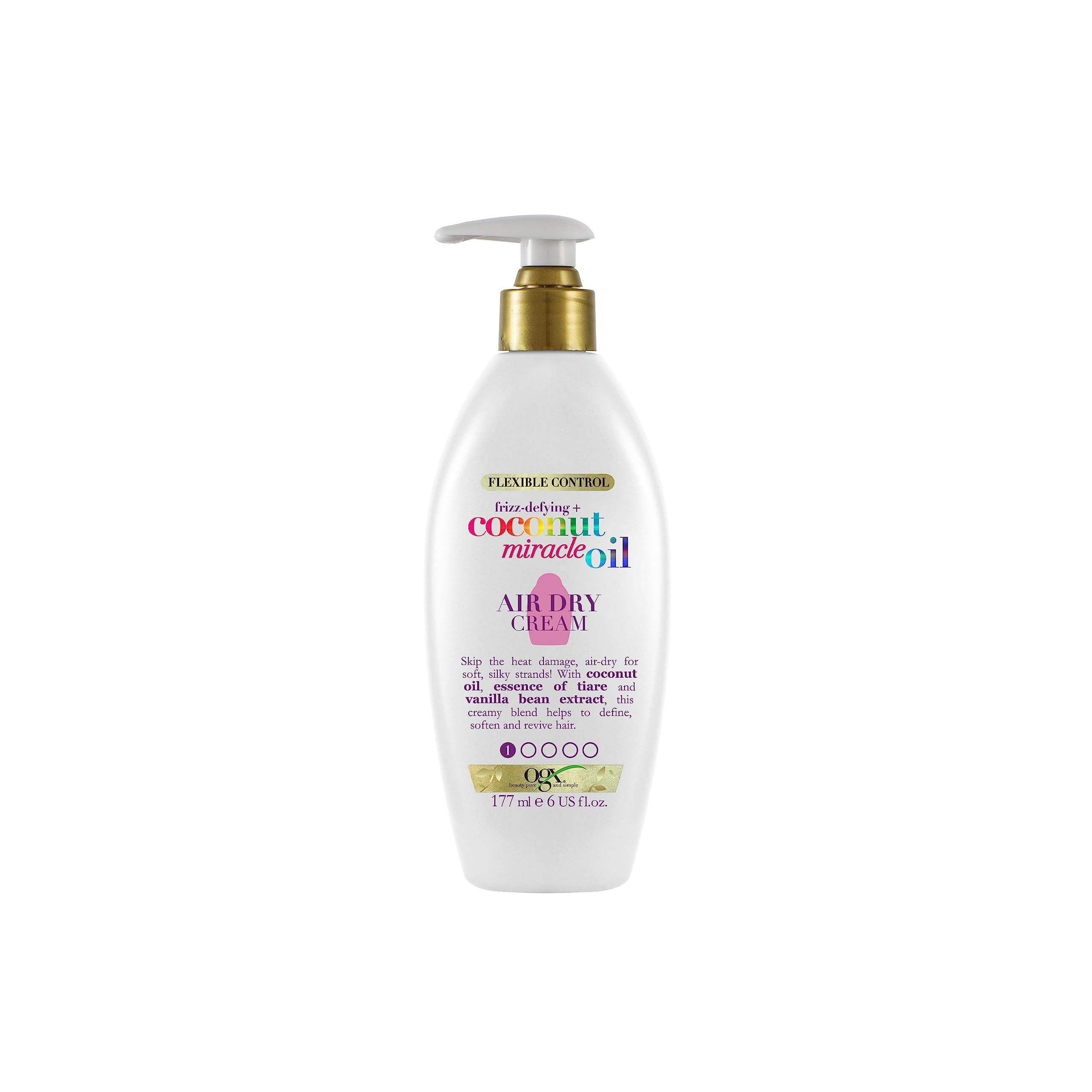 Coconut Miracle Oil Leave Air-Dry Hair Cream, 177ml
