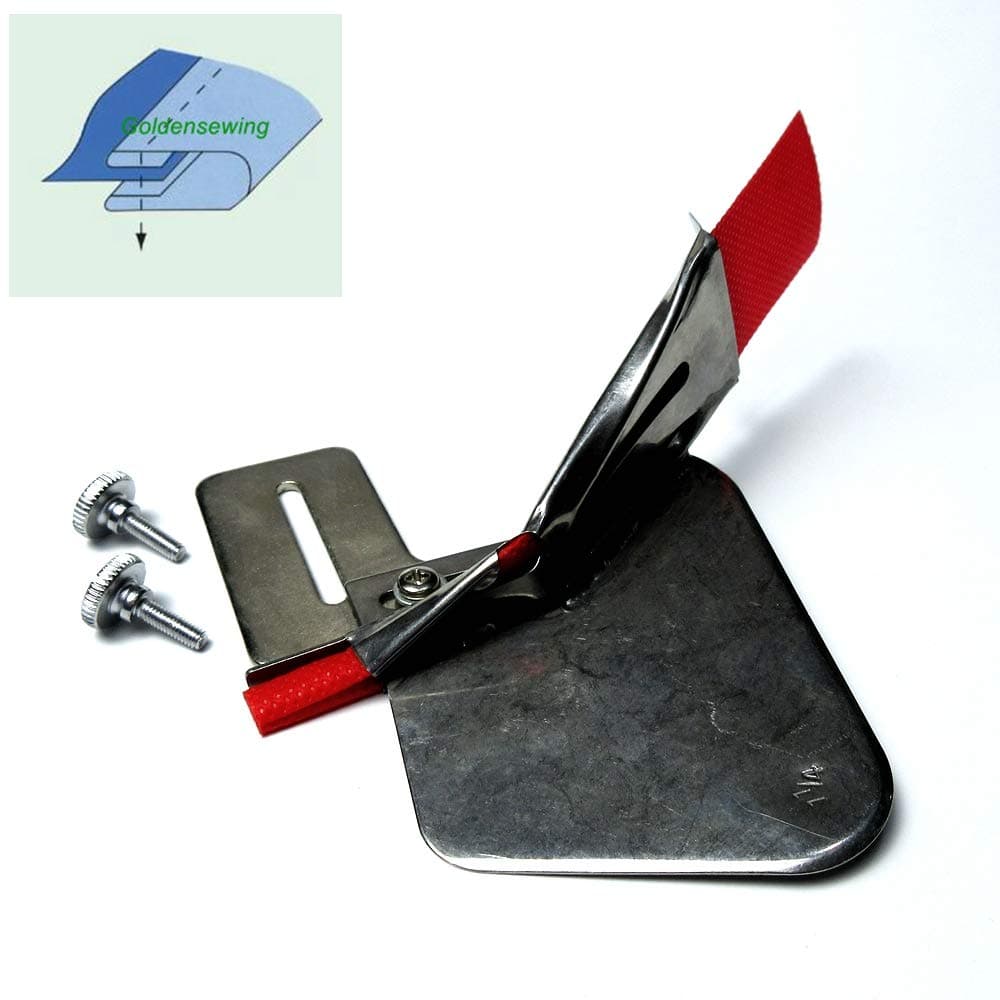 Double Fold Binder/Binding Attachment Folder #A9 for Industrial Sewing Machine (Tape Size:28mm)