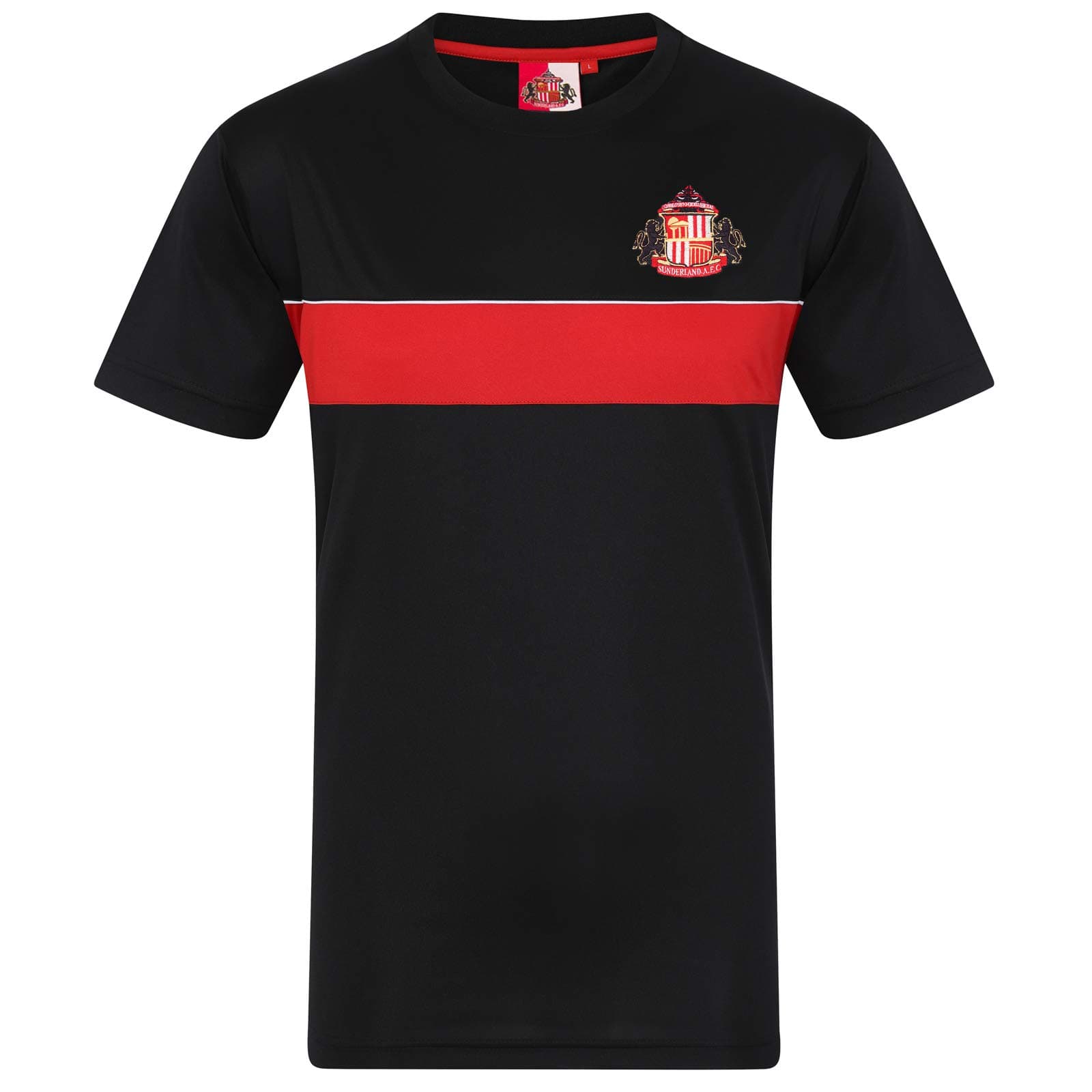 Sunderland AFC Official Soccer Gift Mens Poly Training Kit T-Shirt