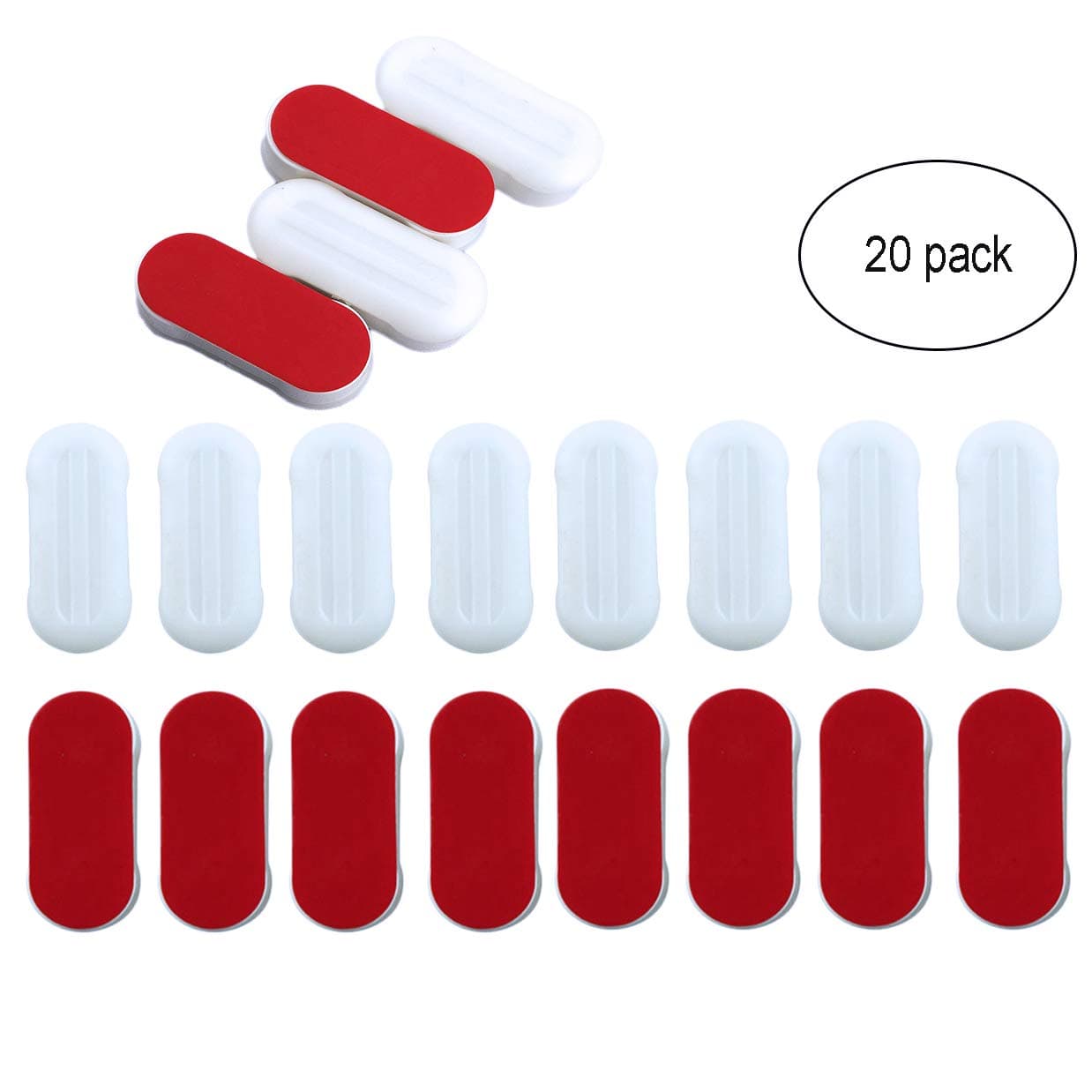 20 Pack Toilet Seat Bumpers Replacement Bumper Kit with Strong Adhesive Used for Home, hotel, Universal Seat Bumper Kit