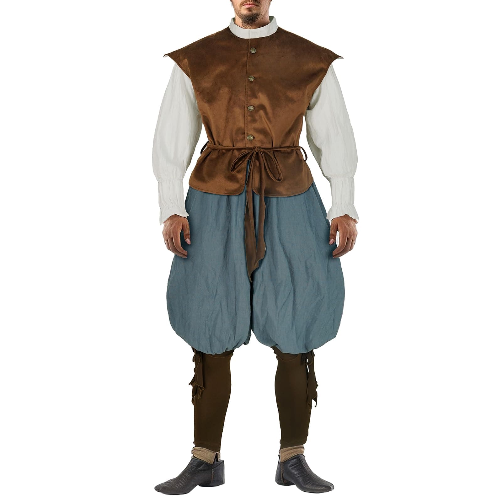 Mens Renaissance Costume Midevil/Renaissance Clothing Men Outfit Medieval Vest Pants Shirt Viking Costume Vintage