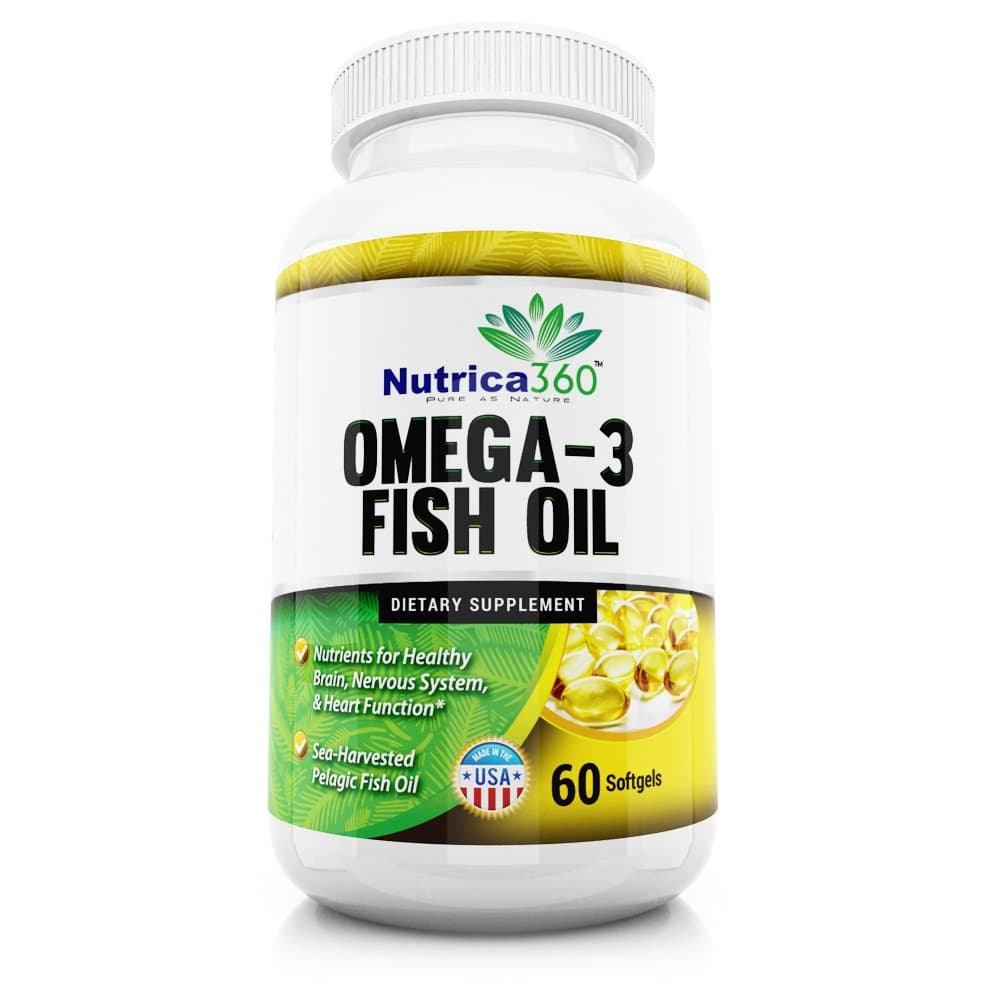 Nutrica360 Omega-3 Fish Oil Supports Cardiovascular Health
