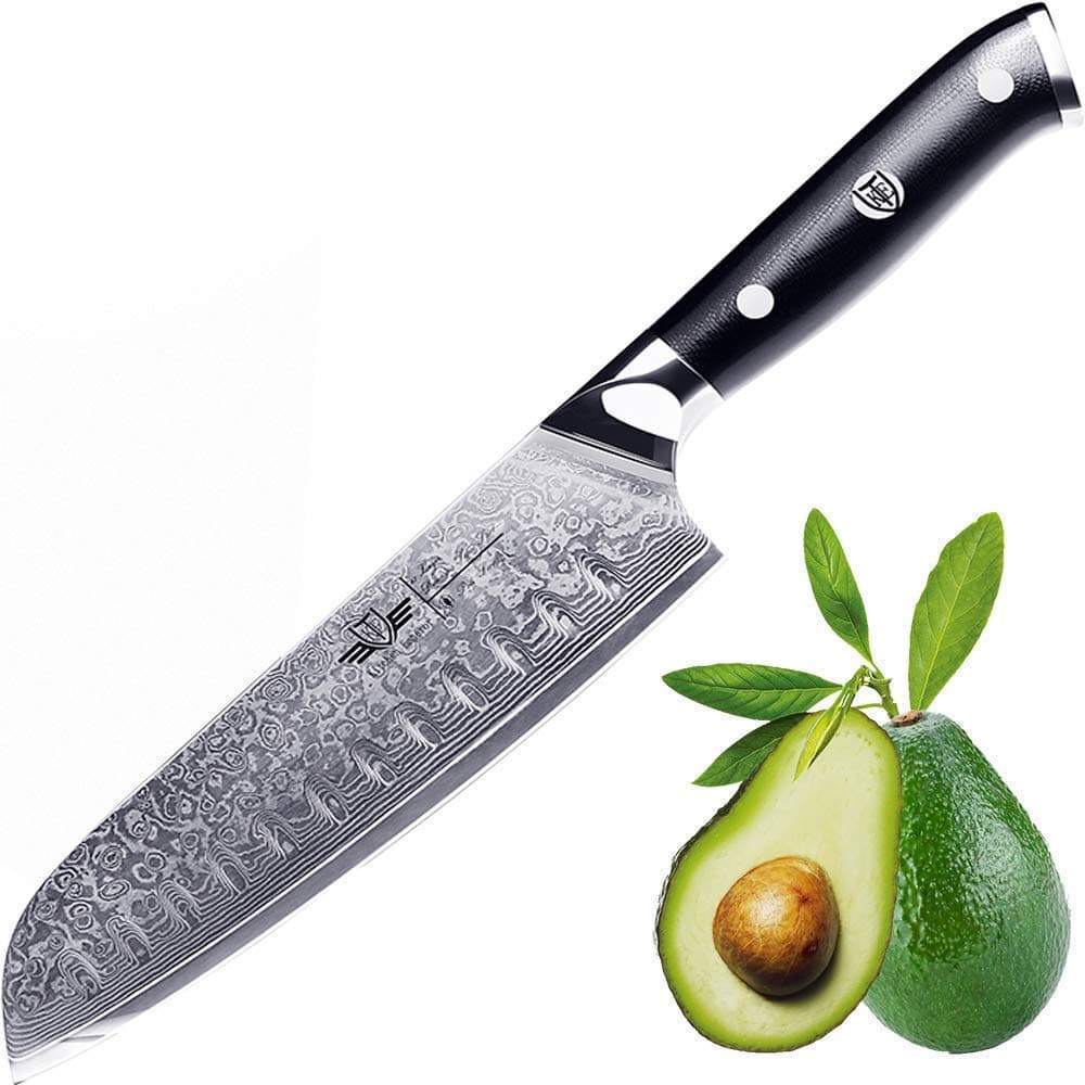 Damascus Santoku Knife1