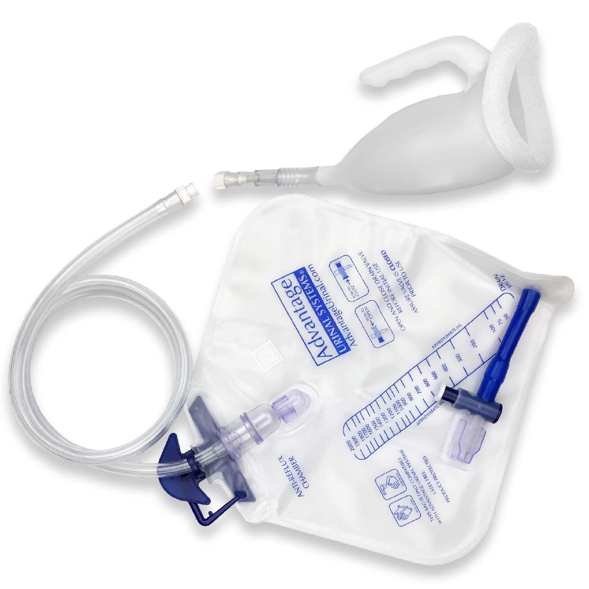 Reusable Portable Female Comfort Fit Advantage Urinal System with Spill Proof Collection Bag