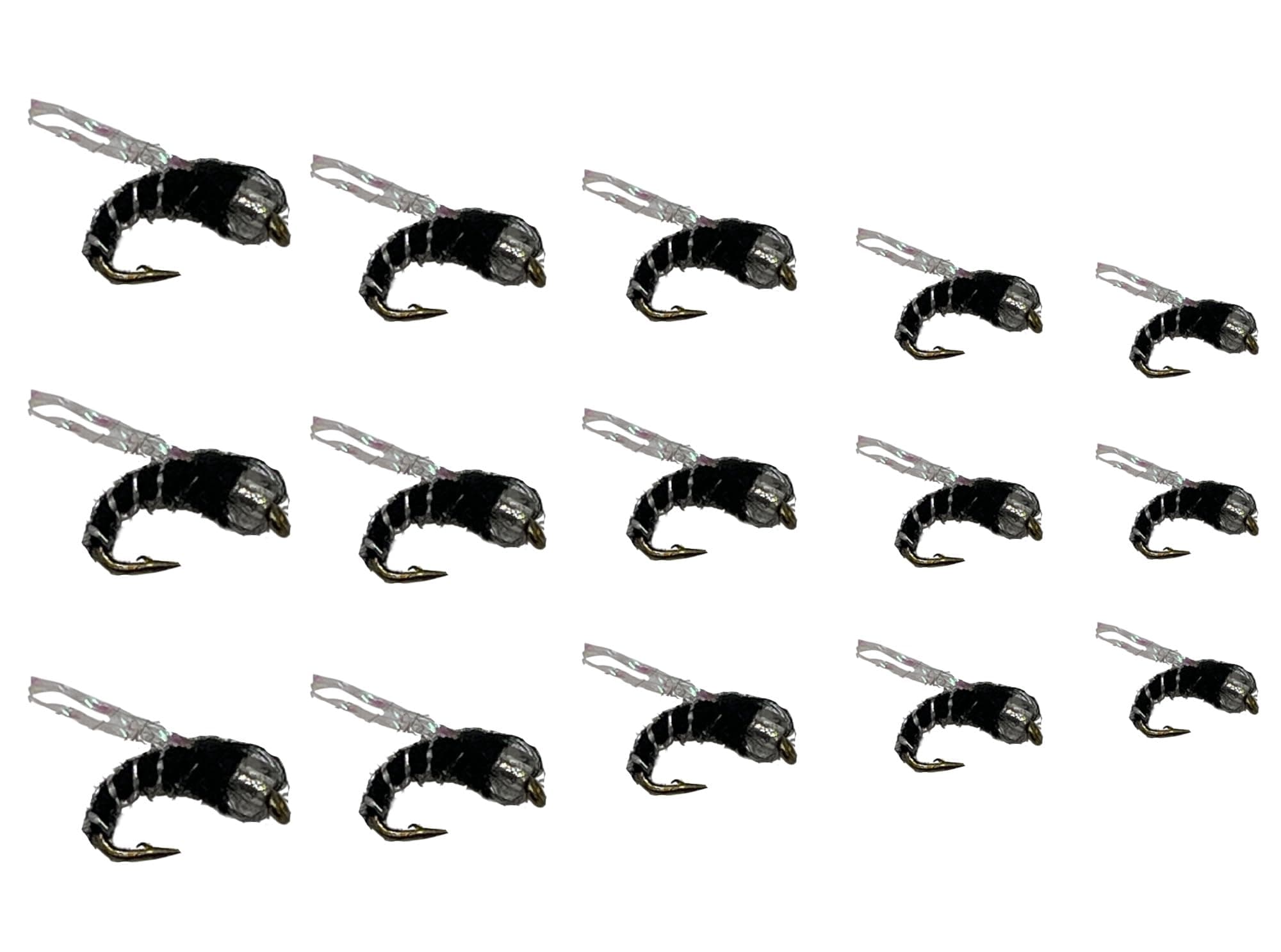 Feeder Creek Fly Fishing Flies | Top Secret Midge Emerger Fly Fishing Assortment | 15pc Trout Flies | 5 Size Assortment Sizes 16-24 | Fly Fishing Lures | Bass Flies and Wet Flies