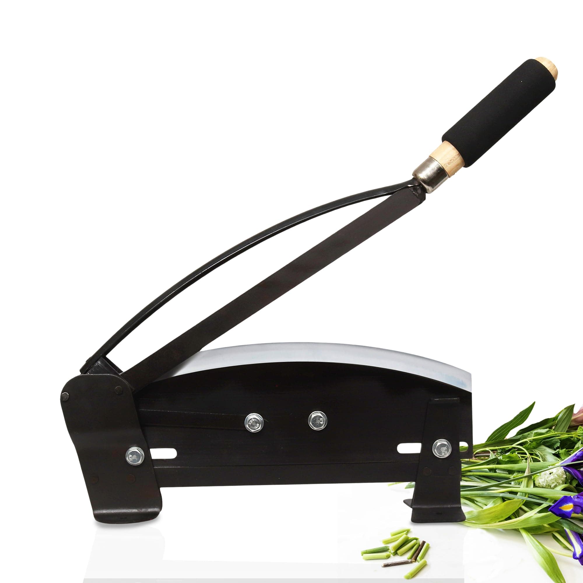 Floral Home 14-Inch Blade Fresh Flower Stem Cutter Garden Tool with Comfort Grip Handle and Mountable Design