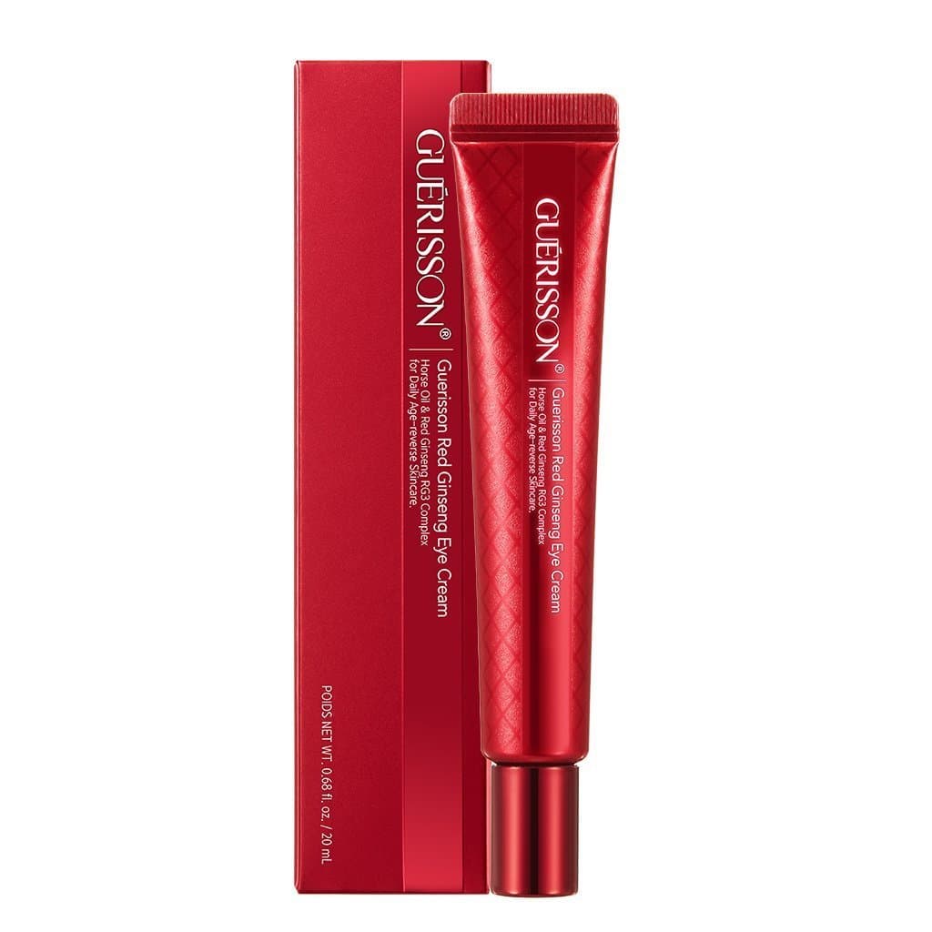 GUÉRISSON Red Ginseng Eye Cream 0.68 fl.oz. (20ml) - Contained Horse Oil & Red Ginseng Extract, Powerful Hydrating & Nourishing Eye Cream