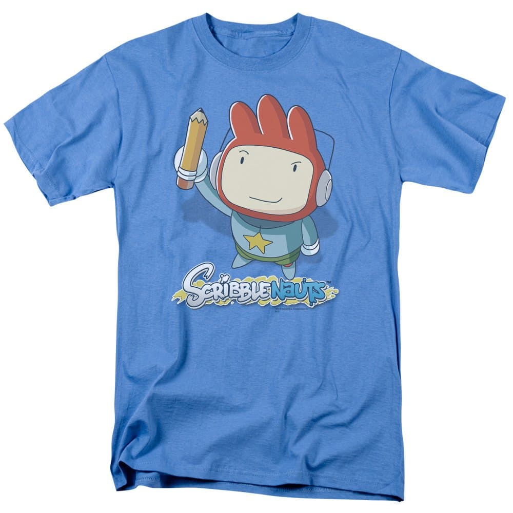 Trevco Scribblenauts Puzzle Action Drawing Video Game Big Max Adult T Shirt Tee