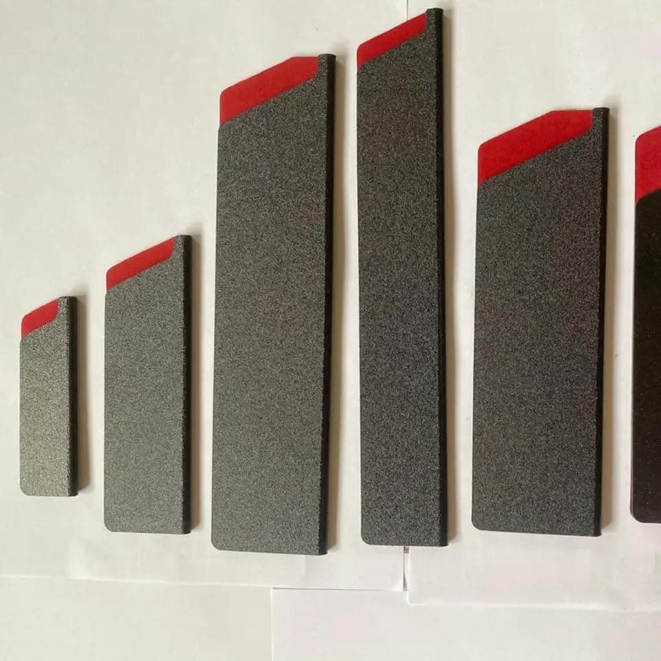 mersaKnife Edge Guards Abrasion Resistant - ABS Plastic - Non-Toxic,10 Pieces - (Black)