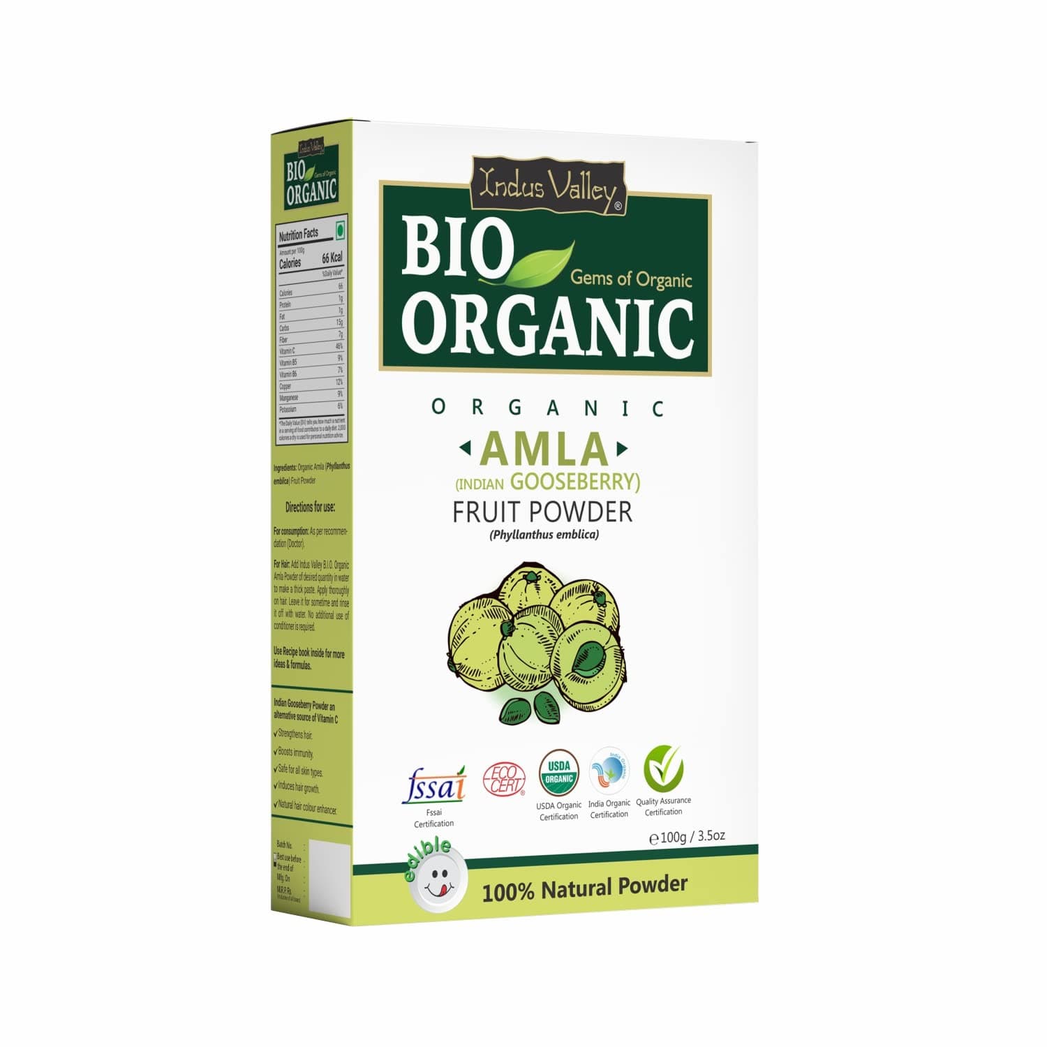 Indus Valley Organic organic powder (amla)