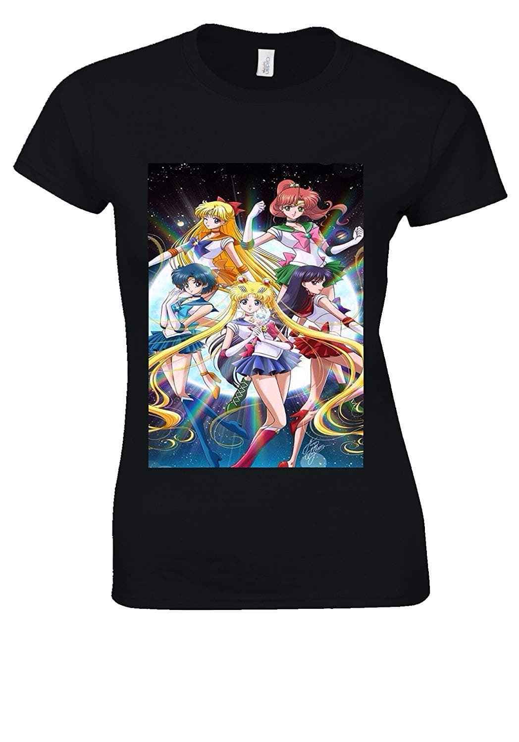 Sailor Moon Crystal Anime Space Manga White Women T Shirt Top
