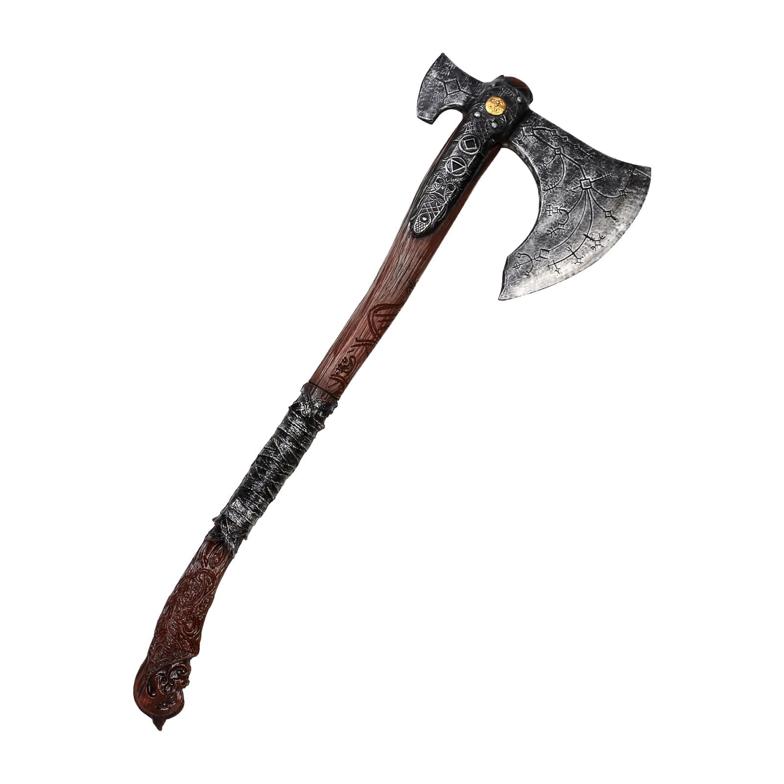 CoserWorld 1:1 Replica PU Foam Hammer, Medieval Axes Costume Prop, Halloween Cosplay Weapons