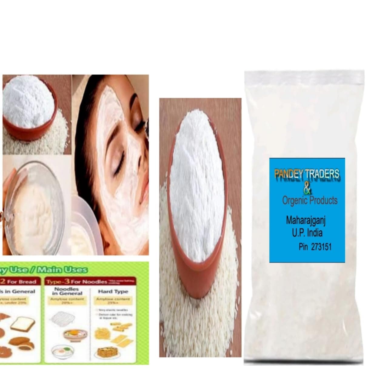 Handmade Rice Face Pack Powder | Men & Women, Rice Face Pack| 100gm