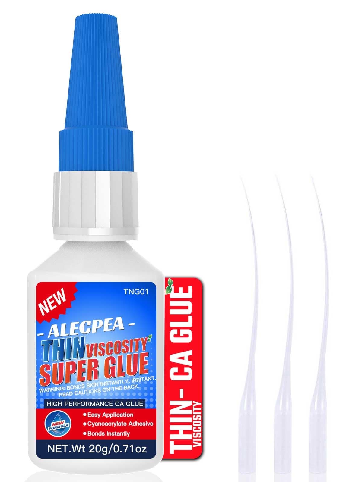20g Thin CA Glue (2-3 CPS), 2-5 Second Cure Time - Ideal for Hobbies and Precision Work: Woodworking, Model Making (Cars, Airplanes), Pen Turning, Inlays, and Surface Stabilization