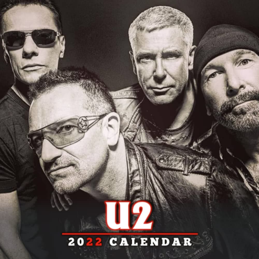 Rock band U2 Calendar 2022: Rock band, music poster Calendar 2022 I Lunar Moon Phases | Kalender Calendario Calendrier | BONUS 4 Months 2023 Paperback – Poster Calendar, 27 December 2021