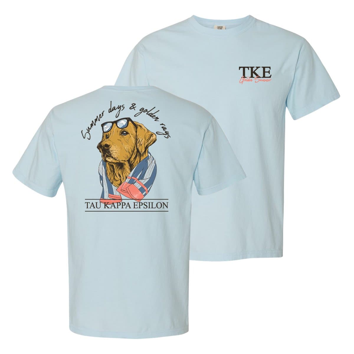 Campus ClassicsTKE Blue Comfort Colors Retriever Tee