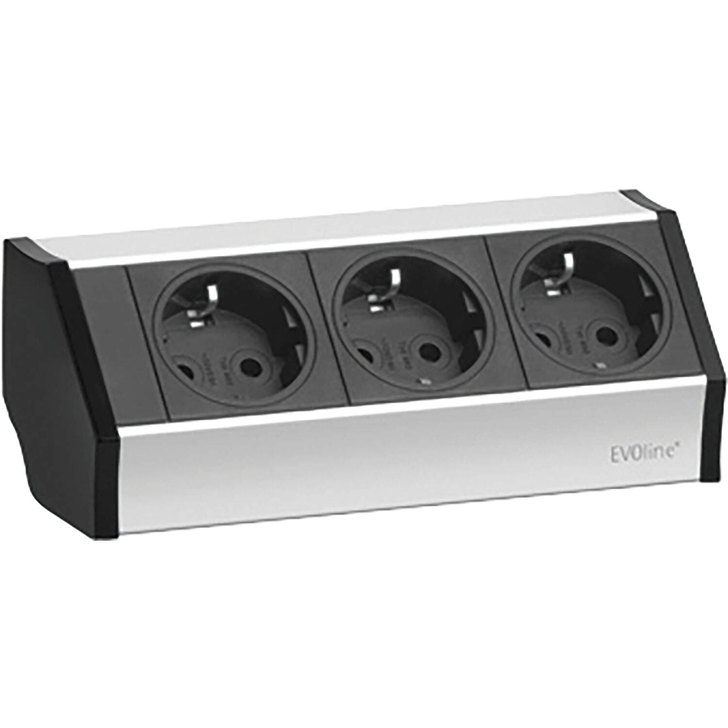 Schulte 936.00.013 Evoline V Dock End Caps Black Includes Retaining Frame 100 mm