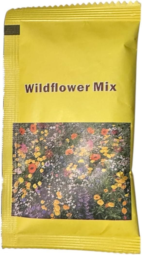 10g Packet UK Wildflower Seed Mix Annual & Perennial Meadow Square metres Attracts Bees & Butterfly