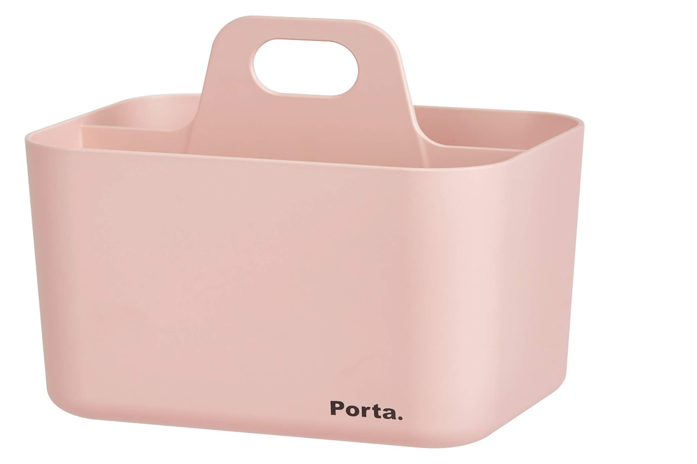 Litem Porta Mini - A Compact & Stackable Storage Unit for organizing Small Objects in Kitchen, Office, Kids Room (Pink, 5.9Wx4.3Dx5.3H)