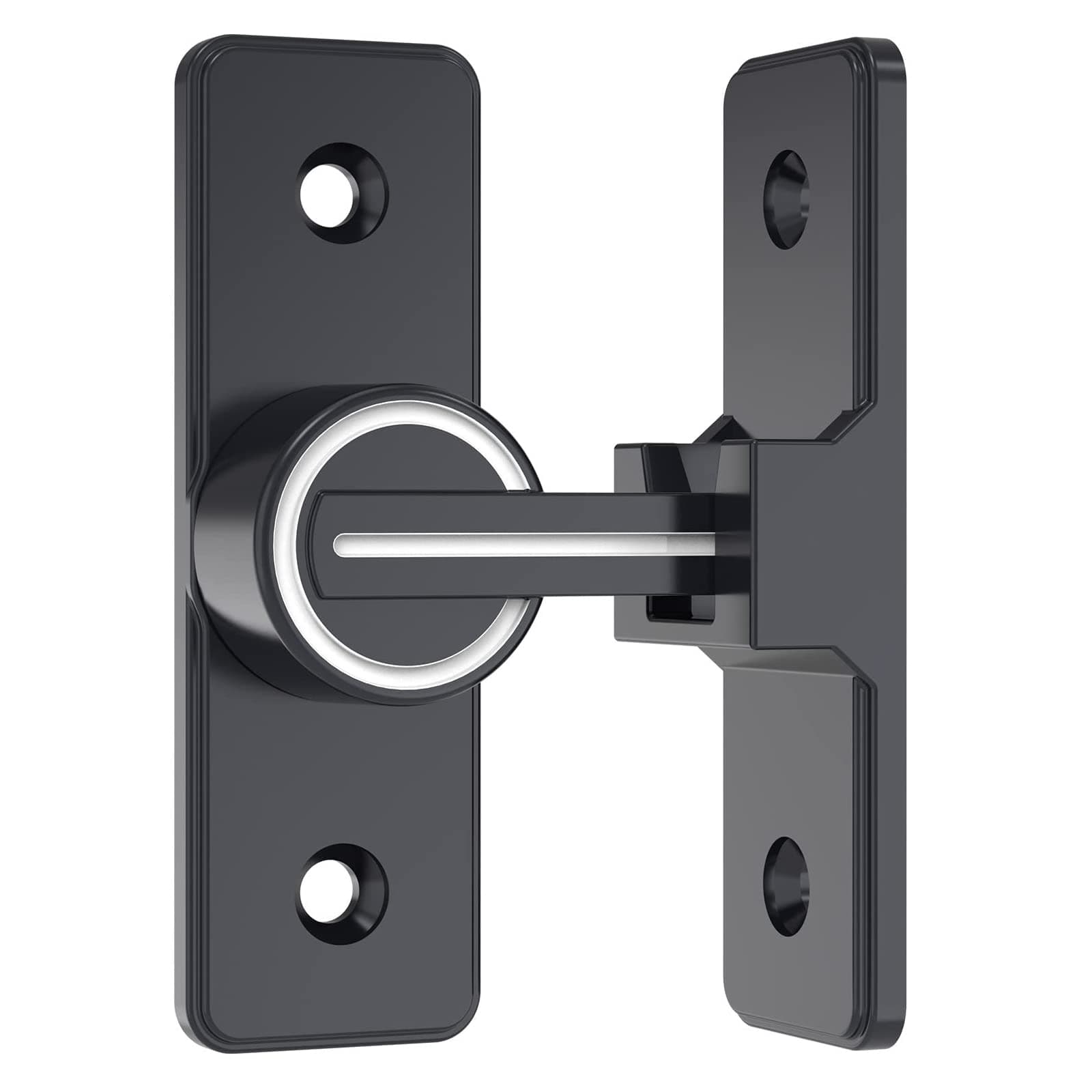90 Degree Right Angle Door Lock, Heavy Duty Flip Door Latch Bolt Lock cam Lock Door and Window Push-Pull Lock Rod Bolt barn Push-Pull Door Lock (Luminous Tone)
