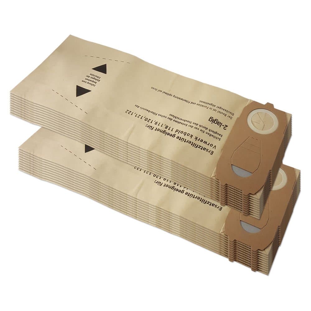 Staubbeutel24 Vacuum Cleaner Bags Set of 20 for Vorwerk Kobold VK 118, 119, 120, 121, 122, VK118, VK119, VK120, VK121, VK122