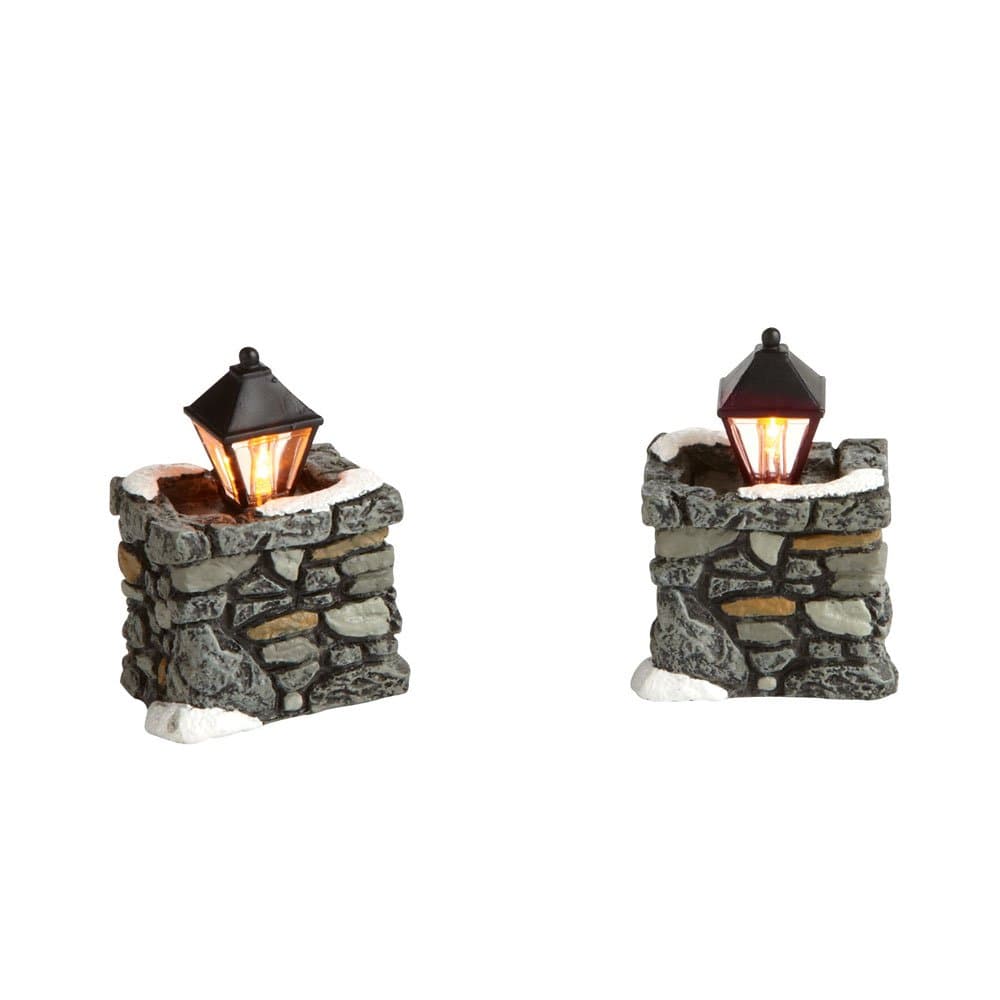 Accessories for Villages Limestone Lamps, 1.89 Inch, Gray