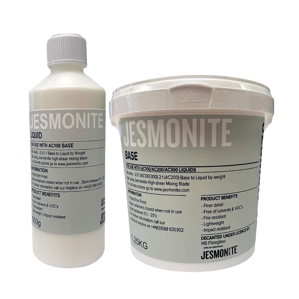 Jesmonite AC100 Water Based Casting Resin 1.75kg Kit, White, (JES/AC100/KIT/1.75KG)
