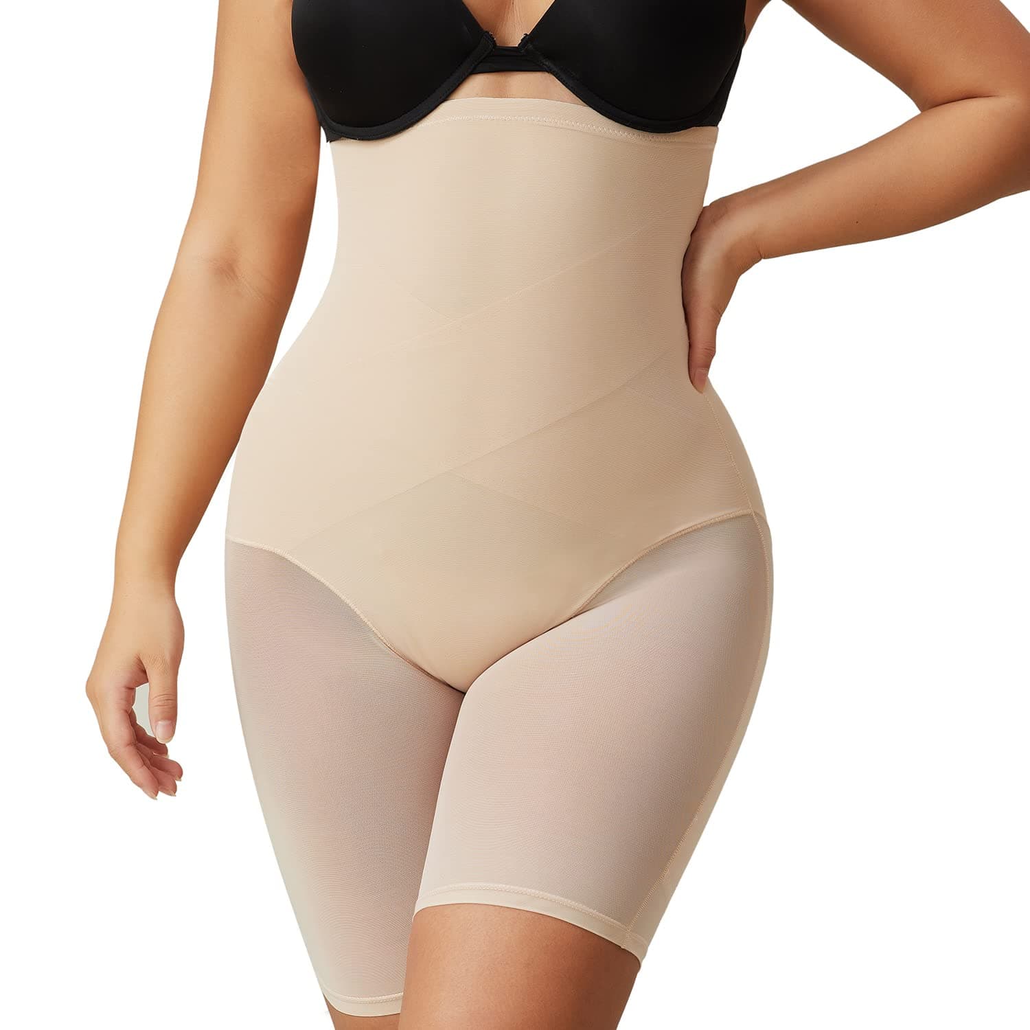 MOVWIN Tummy Control Shapewear for Women High Waisted Butt Lifting Panties Thigh Slimmer Body Shaper Shorts