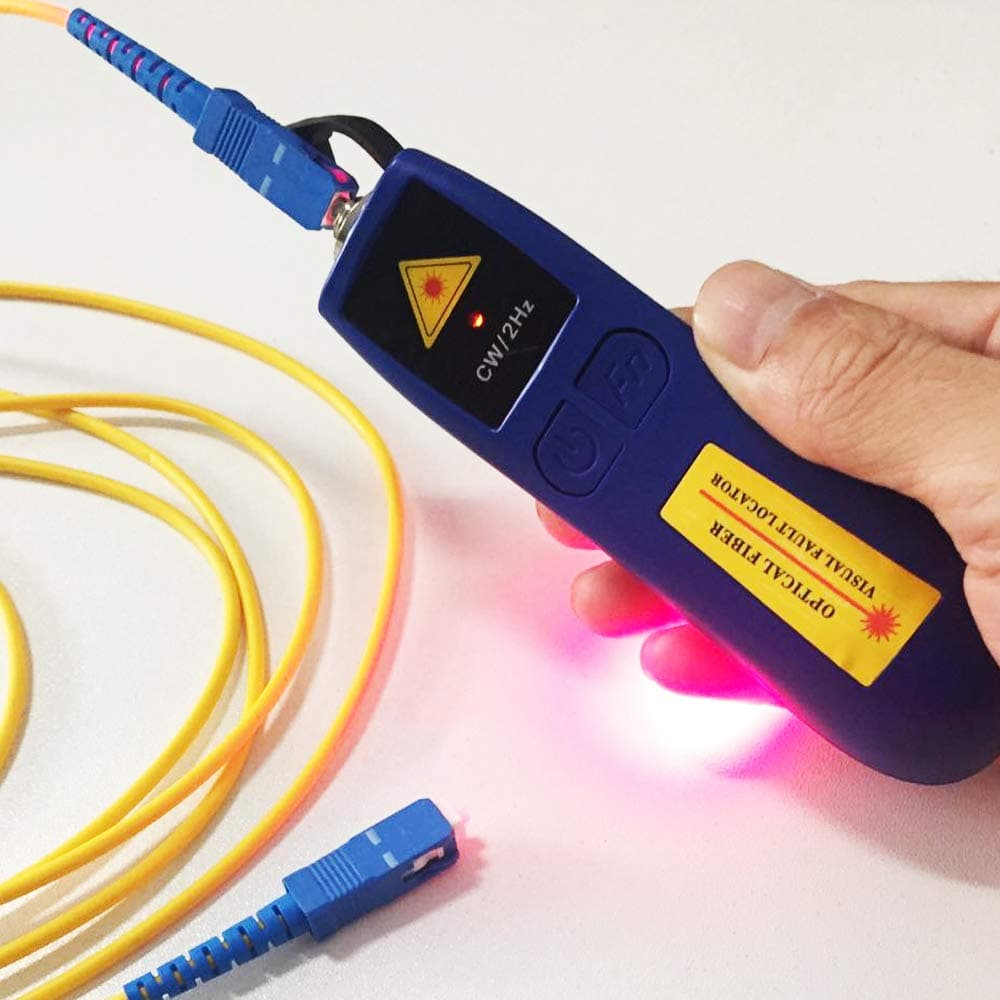 Mini Visual Fault Locator Red Light Optic Fiber Cable Tester Suitable for 2.5 mm Connector (Mini-VFL)