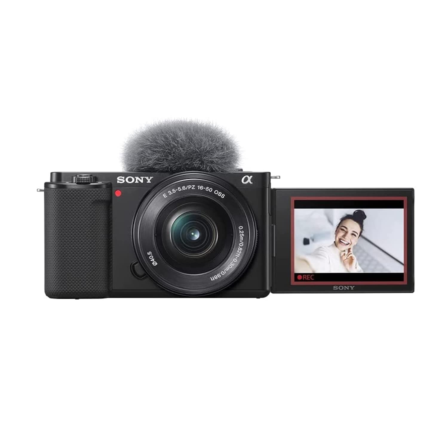 ZV-E10L Mirrorless Vlog Camera with 16-50mm Lens (APS-C Sensor, 4K Video, Flip Screen, Real-Time Eye AF, Ideal for Content Creators)