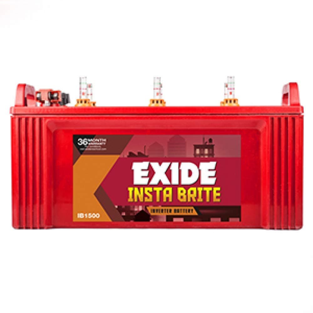 EXIDE INDUSTRIES 150Ah Insta Brite Inverter UPS Battery (Red)