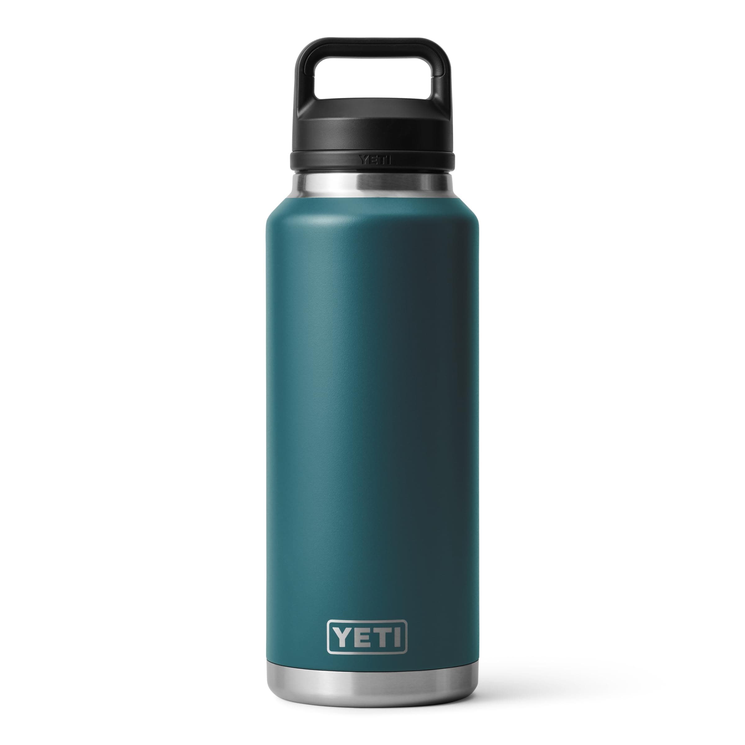YETI Rambler 46 oz Bottle, Leakproof, Vacuum Insulated, Stainless Steel with Chug Cap, Agave Teal