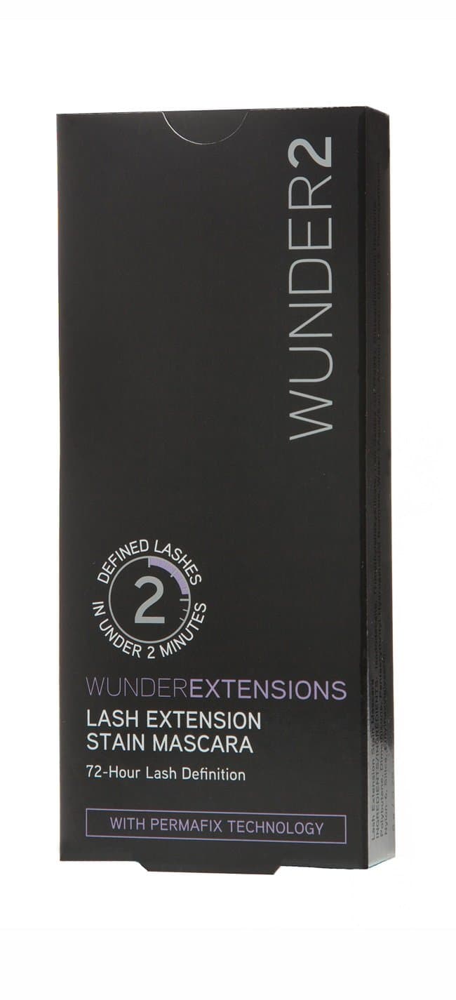 WUNDER2 WUNDEREXTENSIONS Makeup Eye Lash Extension Stain Mascara, Volume And Length Long Lasting Waterproof, Black