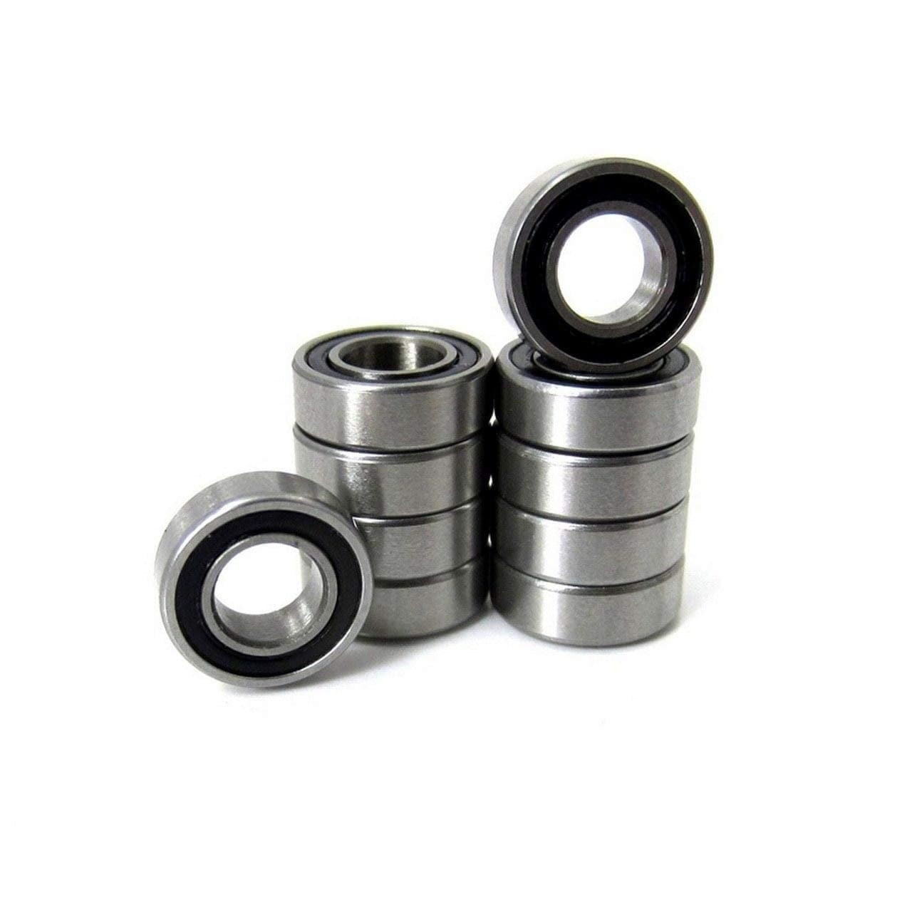TRB RC 10pcs. 3/16x3/8x1/8" Precision Ball Bearings Chrome Steel ABEC 3 Rubber Seals