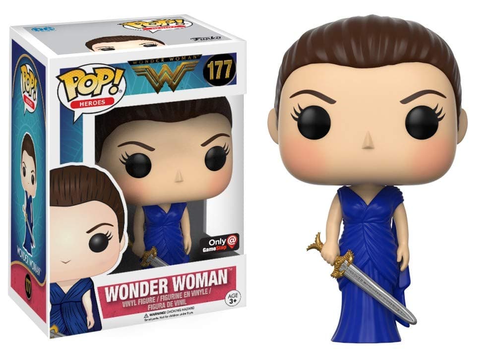 Funko POP Wonder Woman Blue Dress Exclusive Vinyl Figure