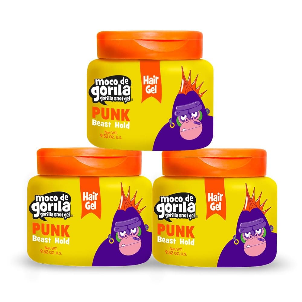 Snot Hair Styling Gel gives your Hairstyle a Long-Lasting Effect, Reactivate with Water, High Fixation, 9.52 Oz, Pack of 3