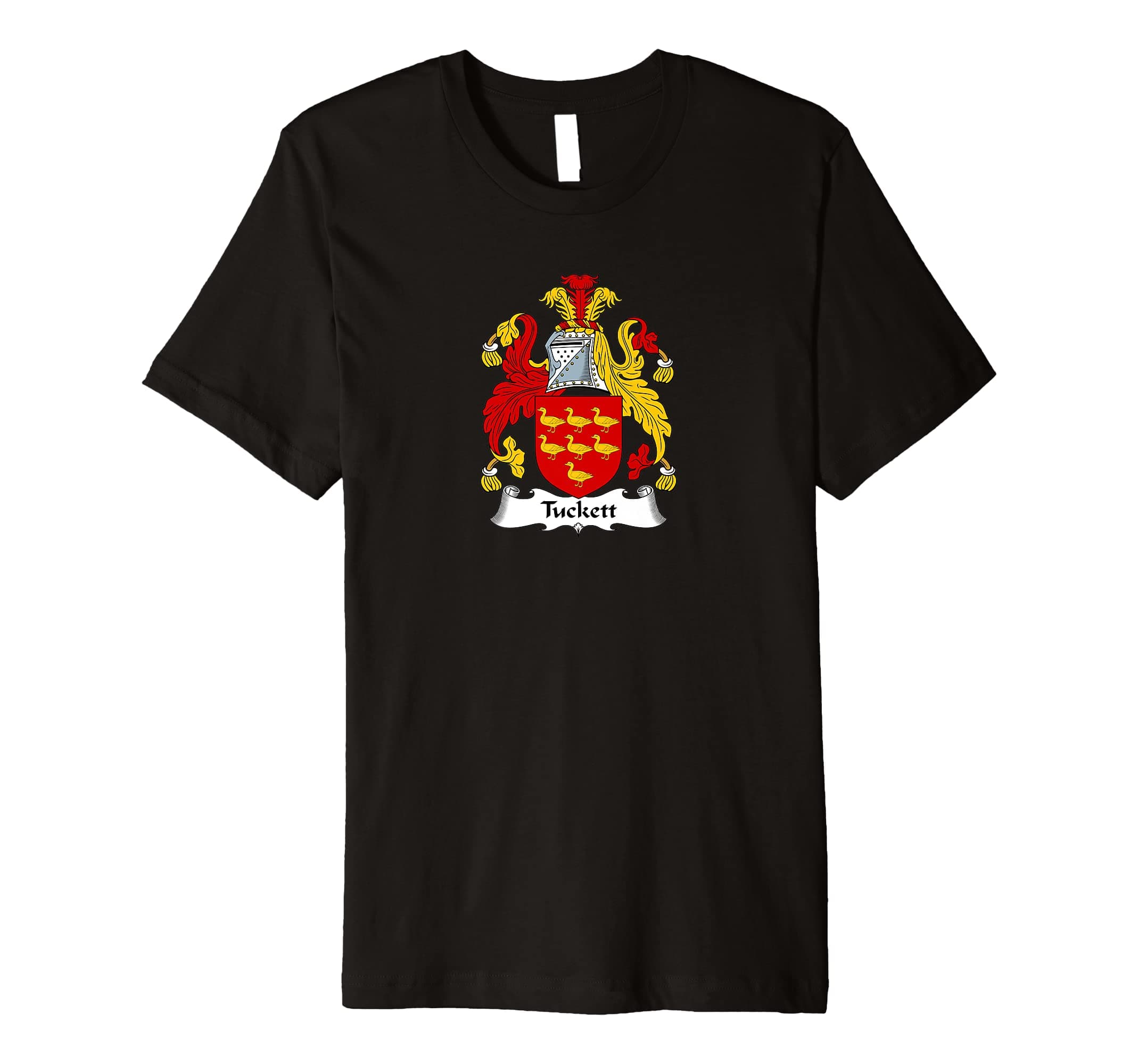 Family Crest and Coat of Arms clothes and giftsTuckett Coat of Arms - Family Crest Premium T-Shirt