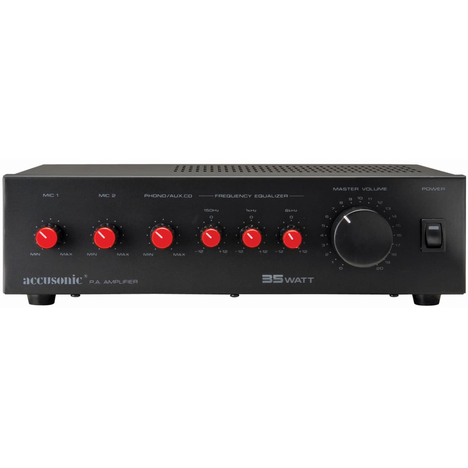 AS-35 Paging and Background Music Paging PA Amplifier 35W 3-Band EQ