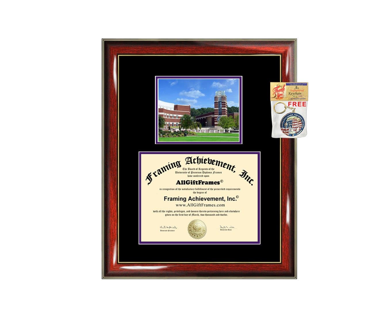 East Carolina University Diploma Frame - ECU Graduation Degree Frame - Matted College Campus Photo Graduation Certificate Collegiate Gift Plaque Framing