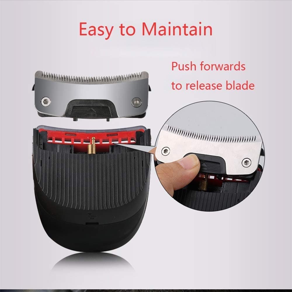 Bald Head Clipper Shortcut Self-Haircut Kit Hair Clippers Cordless Rechargeable Hair Cutter Shaving Machine with 9 Combs